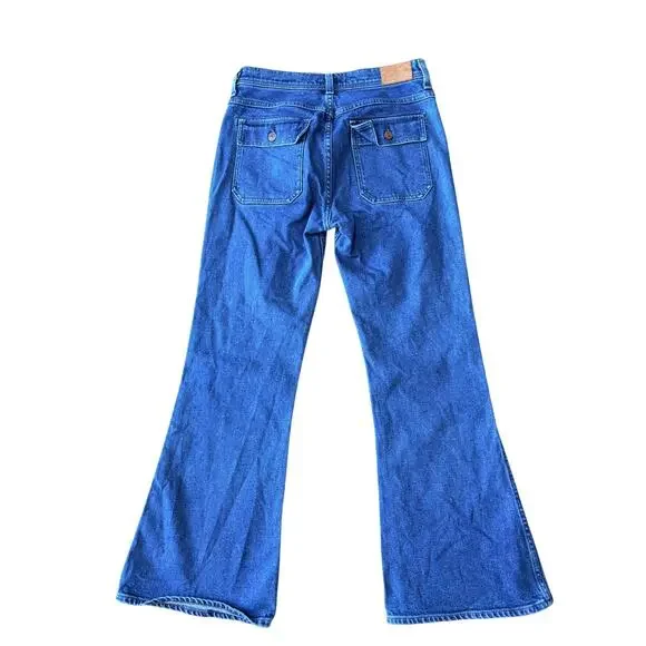 Citizens of Humanity Women's Kimberly Patch Pocket Flare Jeans Abalone 27 - Picture 4 of 8